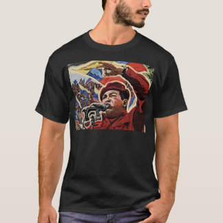 T-shirt Hugo Chavez - Estilo da Revolução dos Cartões