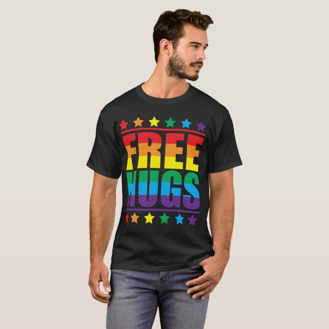 T-shirt Hugs Gratuitos (Frente Completa)