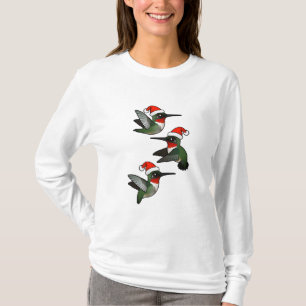T-shirt Hummingbird com garganta de rubi natalino