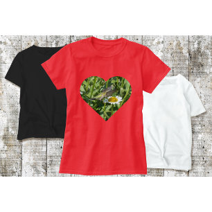T-Shirt Hummingbird com margarida