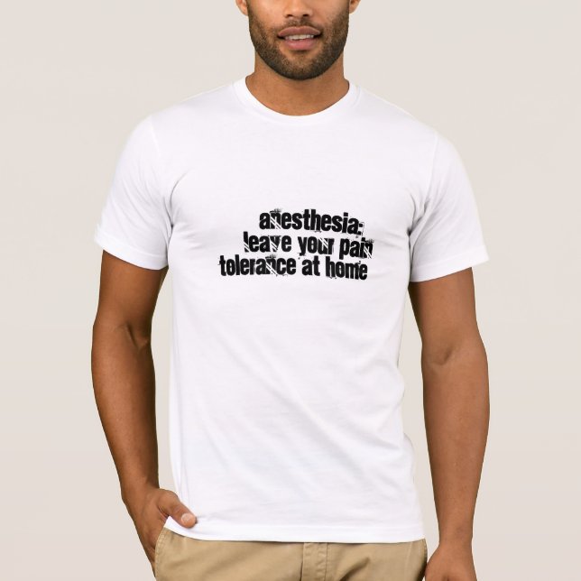 T-shirt Humor da anestesia (Frente)