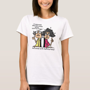 T-shirt Humor da atitude dos maridos e das esposas