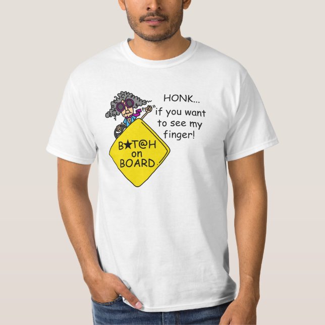 T-shirt Humor da raiva da estrada (Frente)