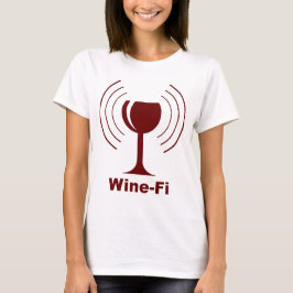 T-shirt Humor de Vinho-Fi