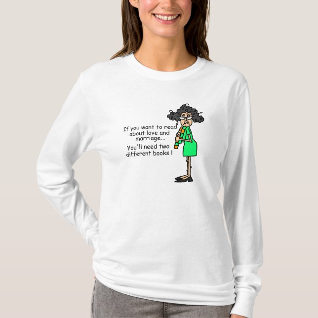 T-shirt Humor do amor e do casamento (Frente)