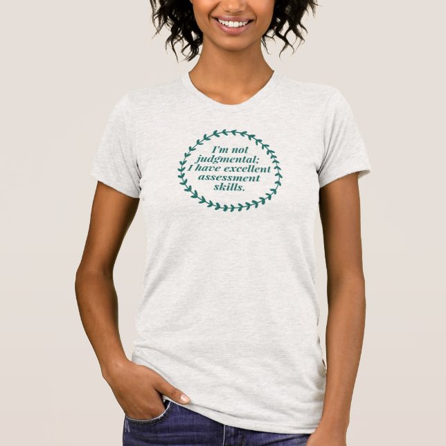 T-shirt Humor do trabalho social/terapeuta - habilidades (Frente)