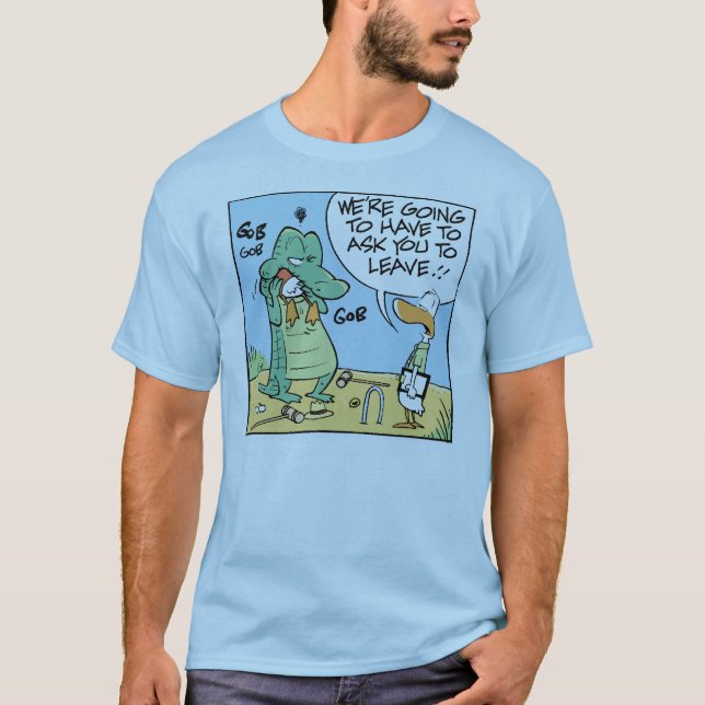 T-shirt Humor dos desenhos animados do Croquet do (Frente)