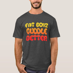 T-shirt Humor e Gordinhos Fan Fat Boyz Abraçam Melhor