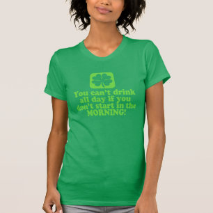 T-shirt Humor engraçado do bebendo de Paddys da rua