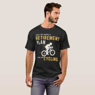 T-shirt Humor engraçado Graphi do ciclismo da bicicleta do