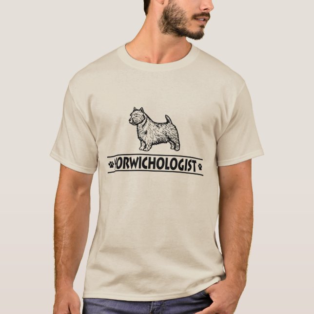 T-shirt Humorável Norwich Terrier (Frente)