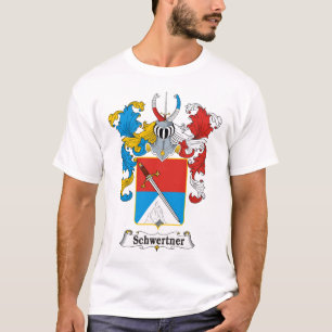 T-shirt húngaro da brasão da família de Schwert