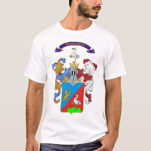 T-shirt húngaro da crista da família de Somogyi