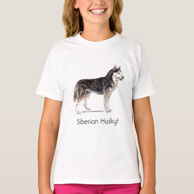 T-shirt Husky Siberiano! (Frente)