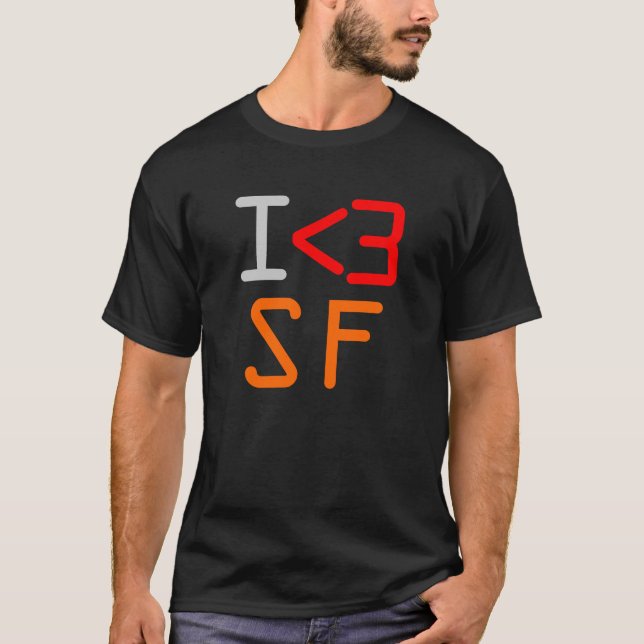 T-SHIRT I <3 SF (Frente)
