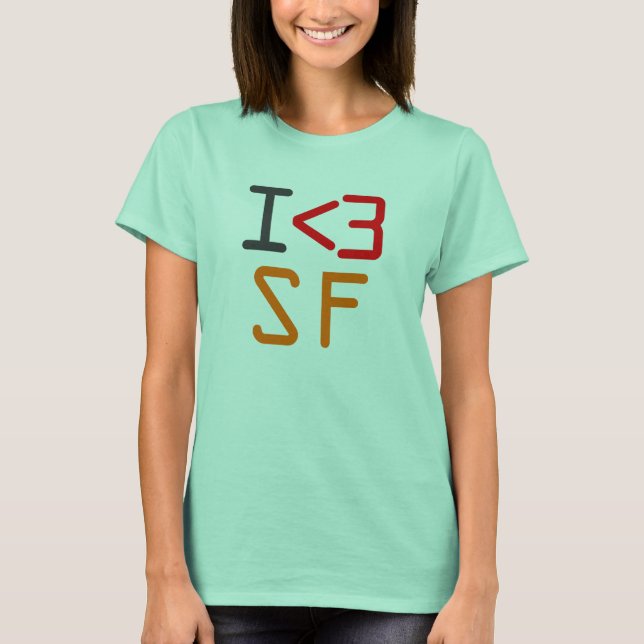 T-SHIRT I <3 SF (Frente)