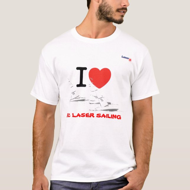 T-shirt I bobina RC laser Sailing (Frente)