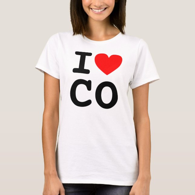 T-shirt I Heart CO Shirt (Frente)
