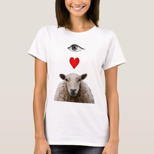 T-shirt I Heart Ewe (Frente)