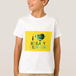 T-shirt I Heart Hillary Clinton: Arte de Expressão de Graf