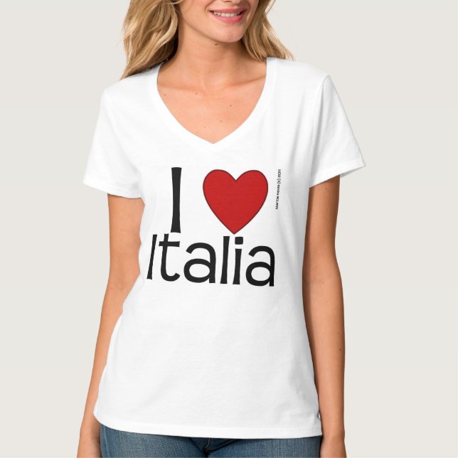 T-shirt I Heart Italia Shirt (Frente)