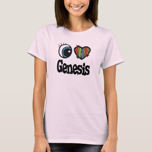 T-shirt I Heart (Love) Genesis (Frente)