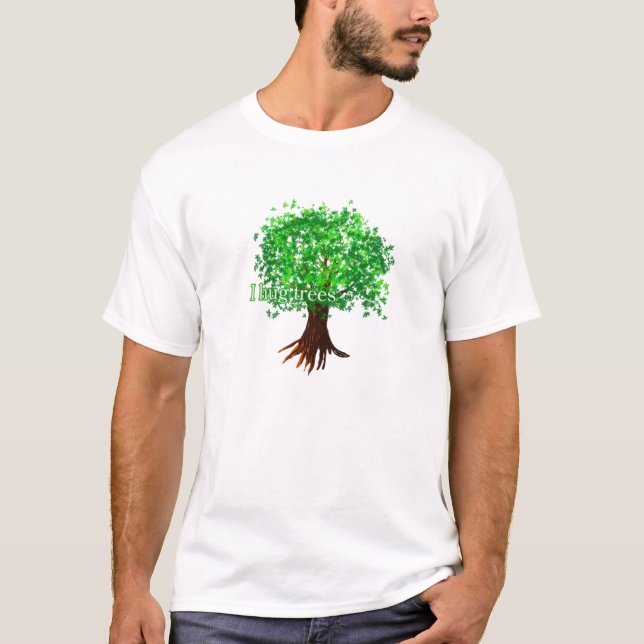 T-shirt I_hug_tree (Frente)
