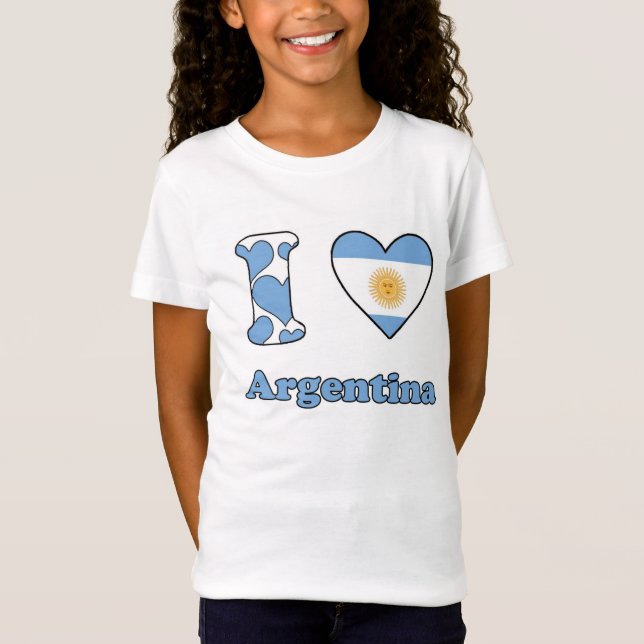 T-shirt I love Argentina (Frente)