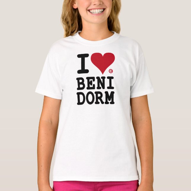 T-SHIRT I LOVE BENIDORM (Frente)