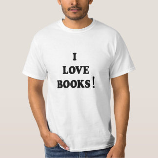 T-shirt "I Love Books" (Adoro Livros Negros)