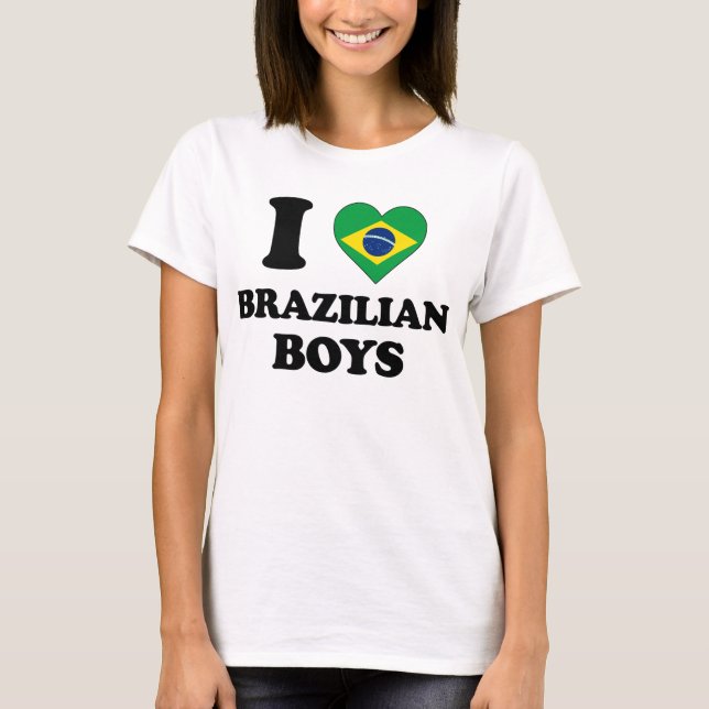 T-shirt I love Brazilian Boys (Frente)