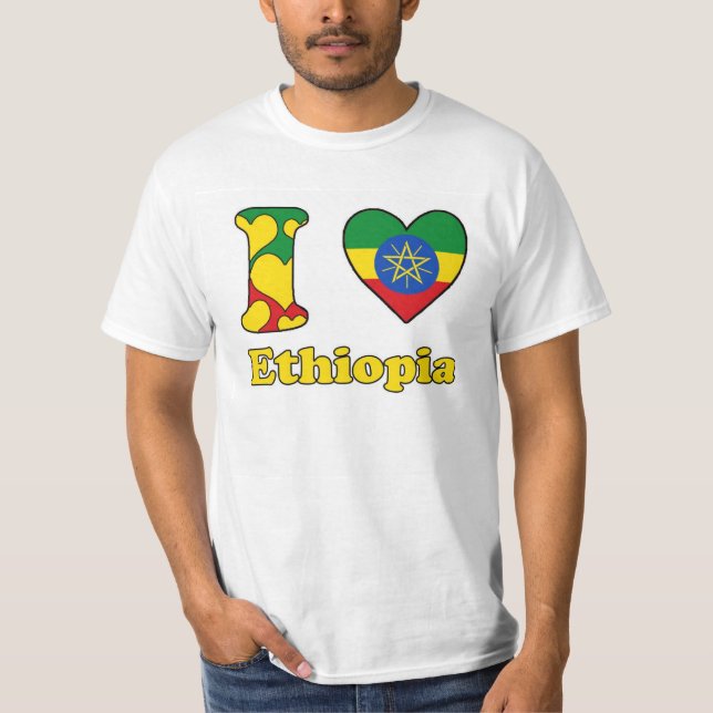 T-shirt I love Ethiopia (Frente)