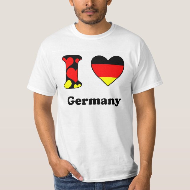 T-shirt I love Germany (Frente)