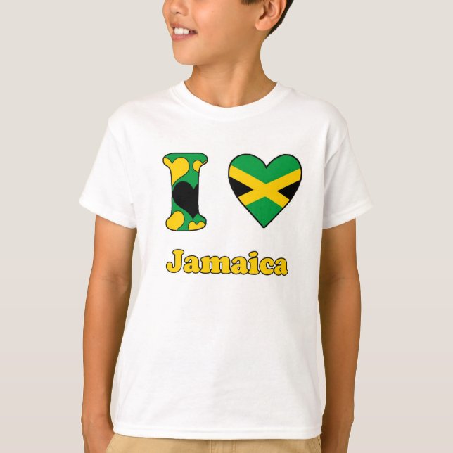 T-shirt I love Jamaica (Frente)