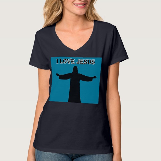 T-Shirt   i love jesus (Frente)