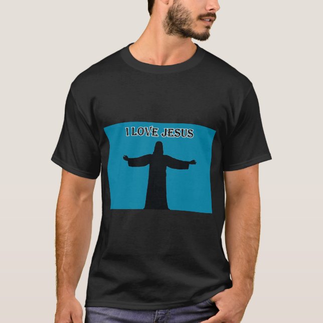 T-Shirt i love jesus  (Frente)