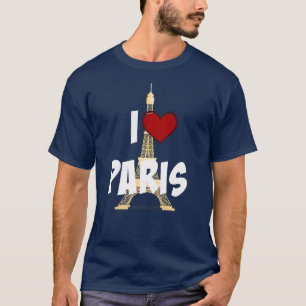 T-shirt "I Love Paris", Torre Eiffel