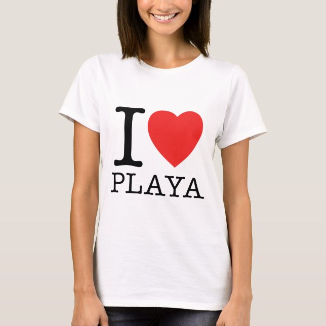 T-shirt I Love Playa (Frente)