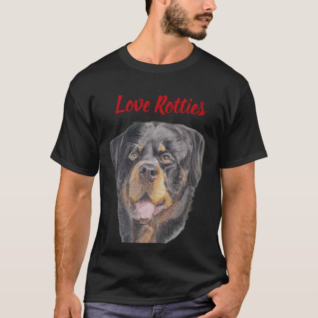 T-Shirt I love Rotties (Frente)