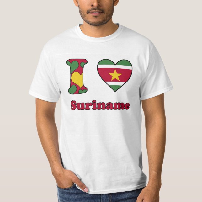 T-shirt I love Suriname (Frente)