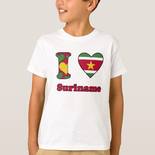 T-shirt I love Suriname (Frente)