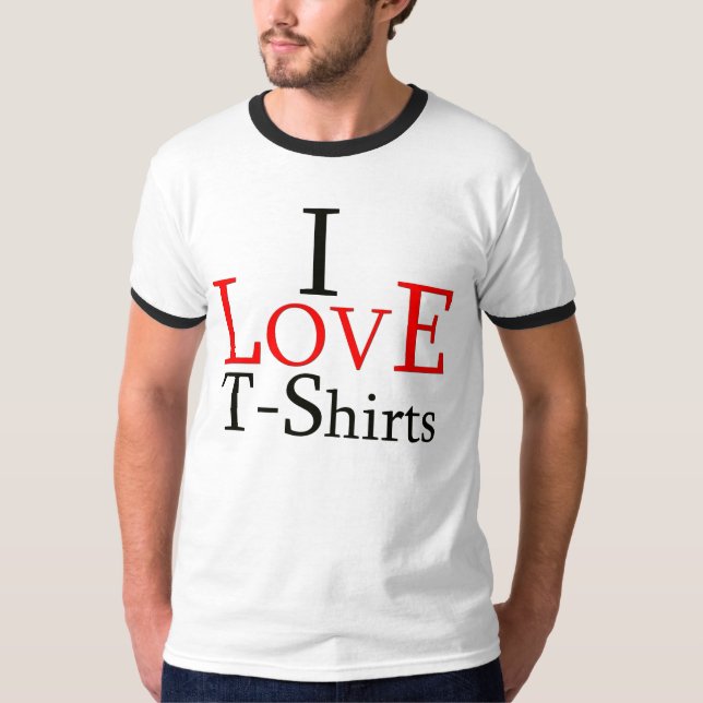 T-shirt "I Love T-Shirts" (Frente)