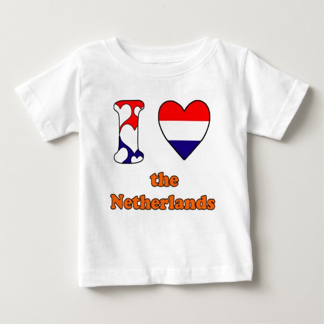 T-shirt I love the Netherlands (Frente)
