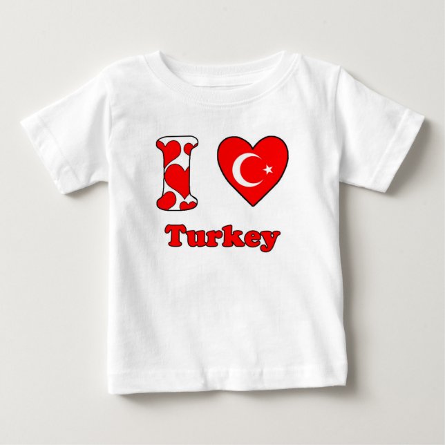 T-shirt I love Turkey (Frente)