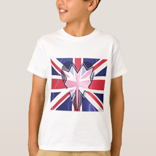 T-shirt "I Love UK" Art Impressão