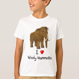 T-shirt "I Love Wooly Mammoths" Wooly Mammoth