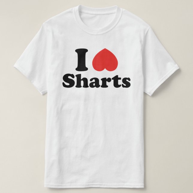 T-shirt I Sharts (Frente do Design)