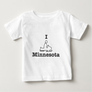 T-shirt I Snowmobile Minnesota