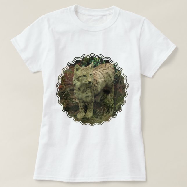 T-shirt ibérico das senhoras do lince (Frente do Design)
