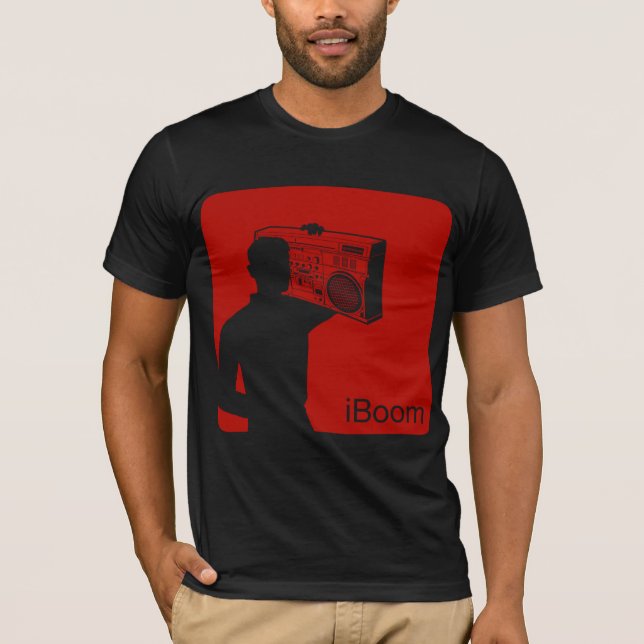 T-shirt iBoom (ver vermelho torrado.) (Frente)